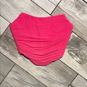 🛍️ SHEIN cropped Pink corset top with Ruched Design